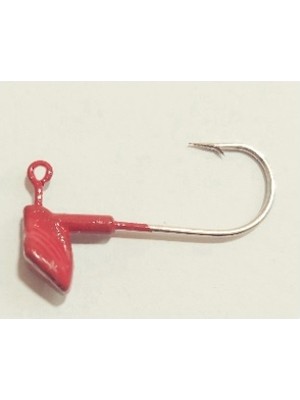 Ecotackle Melagues Silikon Karides Için 1 Adet 4gr 4-0 Iğneli  Kırmızı Jig Head