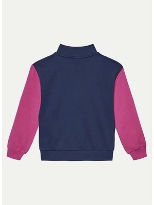 Benetton Baskılı Kadın Lacivert Sweatshırt 3J68C503Y 903