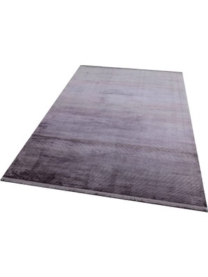 Carpetdocia Paris Parlak Ipeksi Görünümlü Salon Oturma Odası Koridor Antre Modern Halı Plaın D.grey Nw