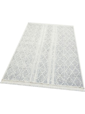 Carpetdocia Maya %100 Naturel Pamuk Yıkanabilir Çift Taraflı Oturma Odası Mutfak Koridor Modern Kilim 01 Grey