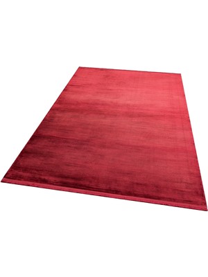 Carpetdocia Paris Parlak Ipeksi Görünümlü Salon Oturma Odası Koridor Antre Modern Halı Plaın Burgundy