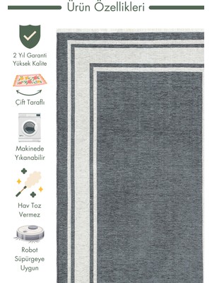 Carpetdocia Yellowstone Pamuklu Yıkanabilir Çift Taraflı Oturma Odası Koridor Mutfak Iskandinav Kilim 06 Antgry