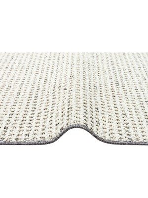 Carpetdocia Ole Serisi Hasır Dokuma Oturma Odası Salon Koridor Antre Mutfak Modern Iskadinav Halı 13 Cream Grey