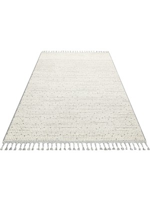 Carpetdocia Ole Serisi Hasır Dokuma Oturma Odası Salon Koridor Antre Mutfak Modern Iskadinav Halı 13 Cream Grey