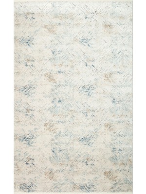 Carpetdocia Üsküdar Serisi Yüksek Kaliteli Sık Dokuma Modern Salon Halısı 03 Cream Blue