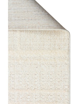 Carpetdocia Style Hav Toz Vezmez Yumuşak Dokulu Oturma Odası Salon Koridor Antre Modern Halı 03 Whıte