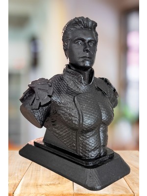 The Boys Homelander (13 cm Boyunda) %100 Beton Biblo Büst (Hediye Paketi Ile Beraber)