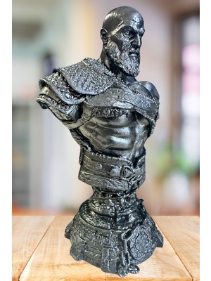 Craft 3d Atölye Kratos God Of War Büst/Biblo/Figür 15 Cm  Beton (  Paketi İle Beraber)