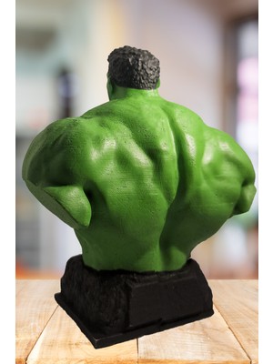 Craft 3d Atölye Hulk  Beton Büst/ Figür- Marvel Comics 12 Cm Boyunda(Paketi Ile Beraber)