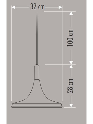 Cata Dekoratif Sarkıt Armatür (Siyah+Sarı DUY+32CM) CT-8213