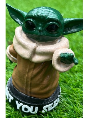 Work3d Baby Yoda Figür 3D Renkli Baskı