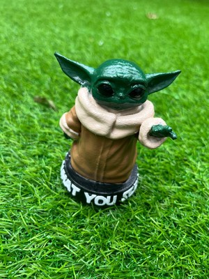 Work3d Baby Yoda Figür 3D Renkli Baskı