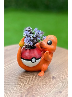 Work3d Charmander Saksı Kalemlik 3D Baskı