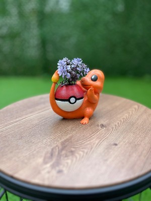 Work3d Charmander Saksı Kalemlik 3D Baskı