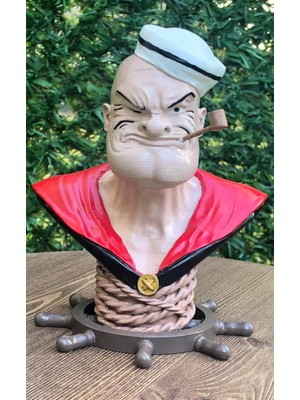 Work3d Temel Reis - Popeye - Büst Figür 3D