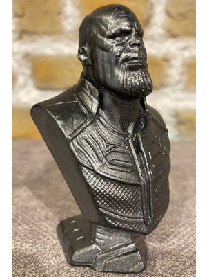 Craft 3d Atölye Thanos  Beton Büst/ Figür 10 Cm Boyunda( Paketi İle Beraber)