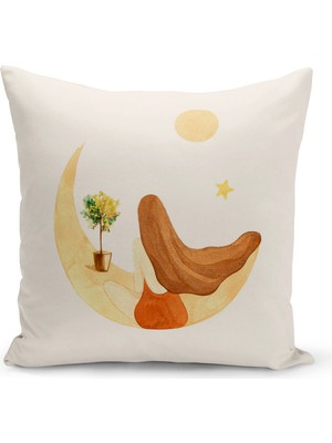 Bertille Home Vintage Serisi Çift Tarafı Dijital Baskılı Kırlent Kılıfı (Vintage Cushion Cover)