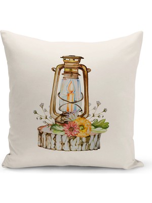Bertille Home Vintage Serisi Çift Tarafı Dijital Baskılı Kırlent Kılıfı (Vintage Cushion Cover)