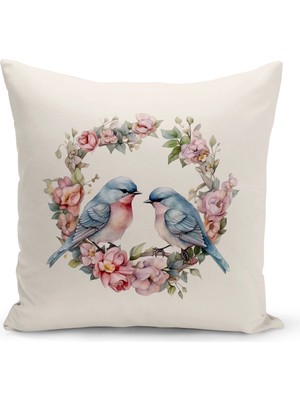 Bertille Home Vintage Serisi Çift Tarafı Dijital Baskılı Kırlent Kılıfı (Vintage Cushion Cover)