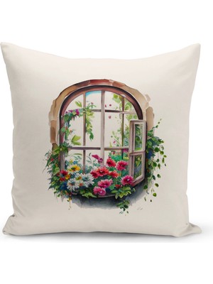 Bertille Home Vintage Serisi Çift Tarafı Dijital Baskılı Kırlent Kılıfı (Vintage Cushion Cover)