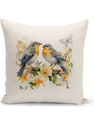 Bertille Home Vintage Serisi Çift Tarafı Dijital Baskılı Kırlent Kılıfı (Vintage Cushion Cover)