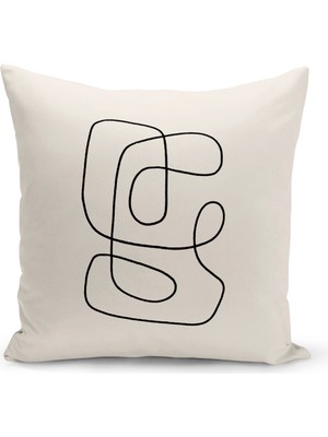 Bertille Home Sanat Serisi Çift Tarafı Dijital Baskılı Kırlent Kılıfı (Art Cushion Cover)