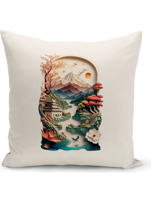 Bertille Home Vintage Serisi Çift Tarafı Dijital Baskılı Kırlent Kılıfı (Vintage Cushion Cover)
