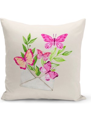 Bertille Home Vintage Serisi Çift Tarafı Dijital Baskılı Kırlent Kılıfı (Vintage Cushion Cover)