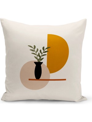 Bertille Home Minimalist  Serisi Çift Tarafı Dijital Baskılı Kırlent Kılıfı (Minimalist Cushion Cover)