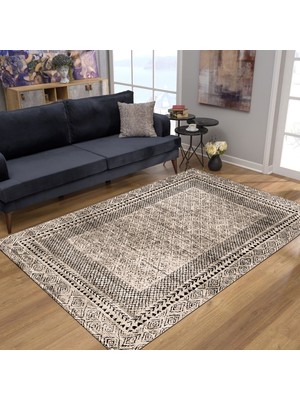 Pamuk Life Halı Kaymaz Deri Taban Yıkanabilir Halı PL5461 Vizon