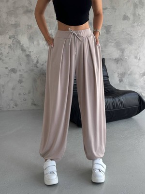 Suya Us Wear Şalvar Model Beli Lastikli Pantolon