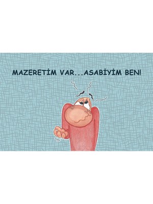 Mazeretim Var Kapı Önü Paspas Lovebug-T