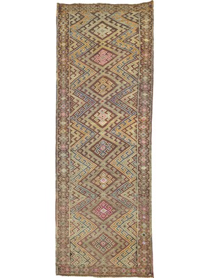 Soho Antiq Hazra Geometrik Tasarımlı Cicim Kilim 153X433 cm