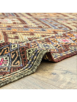 Soho Antiq Hazra Geometrik Tasarımlı Cicim Kilim 153X433 cm