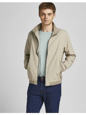Markasız Jack&jones 12204277 Dık Yaka Alt Rıbanalı Cep Fermuarlı Mont