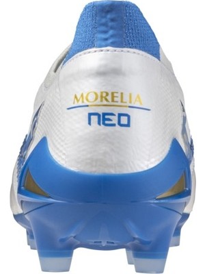 Mizuno Morelia Neo 4 Beta Japan Erkek Krampon Beyaz / Mavi