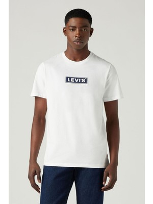 Levi's Erkek Relaxed Baskılı Beyaz T-Shirt - 16143-1520