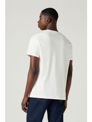 Levi's Erkek Relaxed Baskılı Beyaz T-Shirt - 16143-1520