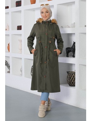 Missvalle Missvalle Bağcık Detaylı Mont Haki 15800