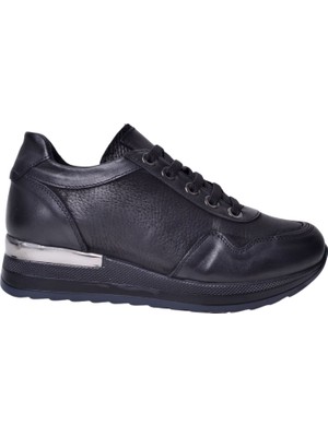 Mammamia Mammamia D24Ka-3355 Siyah Kadın Deri Ayakkabı