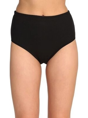 Tutku Bayan Bato Ribana Siyah %100 Pamuklu 6'lı Esnek Yapılı İç Çamaşırı