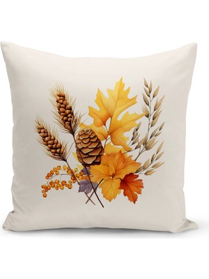 Bertille Home Sonbahar Serisi Çift Tarafı Dijital Baskılı Kırlent Kılıfı (Halloween Autumn Cushion Cover)
