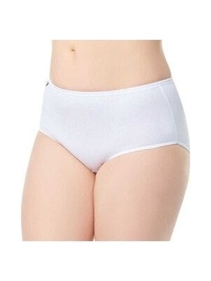 Tutku 924 Kadın Beyaz 6'lı Elastan %100 Pamuk Bato Külot