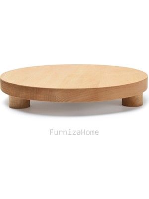 Furniza Home Ahşap Ayaklı Sunum Tahtası Stand Çok Amaçlı Sunum Servis Tabağı Sunumluk Ayaklı Sunumluk