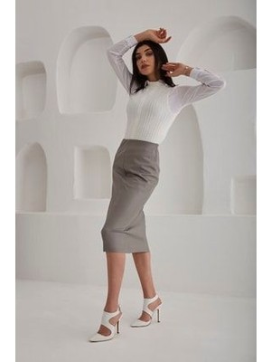 Ayakkabı Prensi Kadın Tessa Beyaz Mat Stiletto, Topuklu Ayakkabı