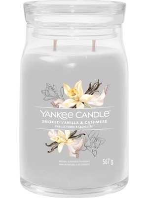 Yankee Candle Smoked Vanilla & Cashmere Signature Büyük Mum