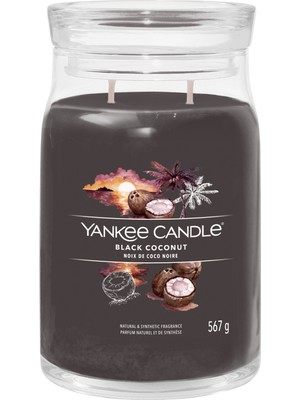 Yankee Candle Black Coconut Signature Büyük Mum