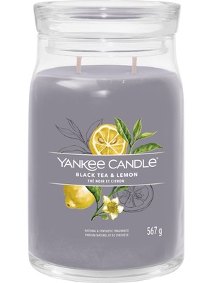 Yankee Candle Black Tea & Lemon Signature Büyük Mum