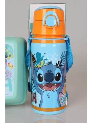 Stitch Lisanslı Stıtch 500 ml Çelik Matara ve Beslenme Kabı Seti