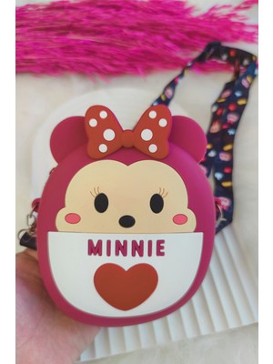 Nisan Kids Kız Çocuk  Minnie Mouse Pop-It Silikon Çanta Omuz Askılı Ayarlanabilir